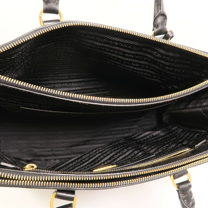 PRADA 牛皮皮革Saffiano Lux Tote Bag金扣手挽袋-4