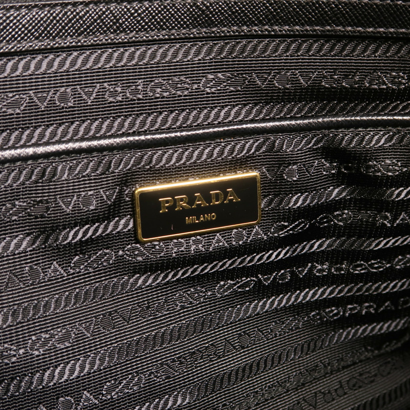 PRADA 牛皮皮革Saffiano Lux Tote Bag金扣手挽袋-5