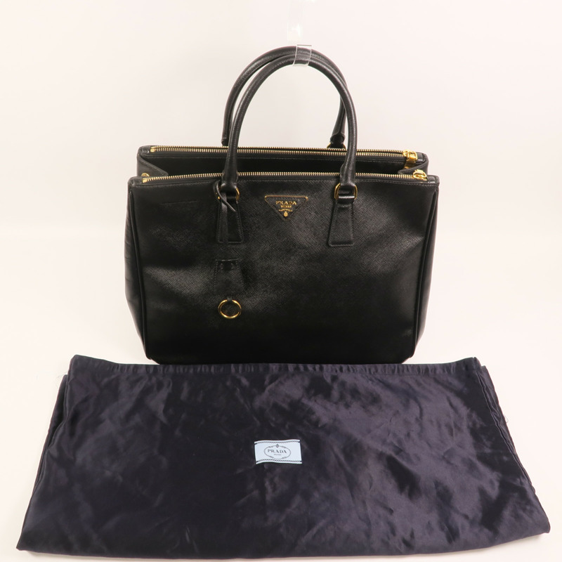 PRADA 牛皮皮革Saffiano Lux Tote Bag金扣手挽袋-8