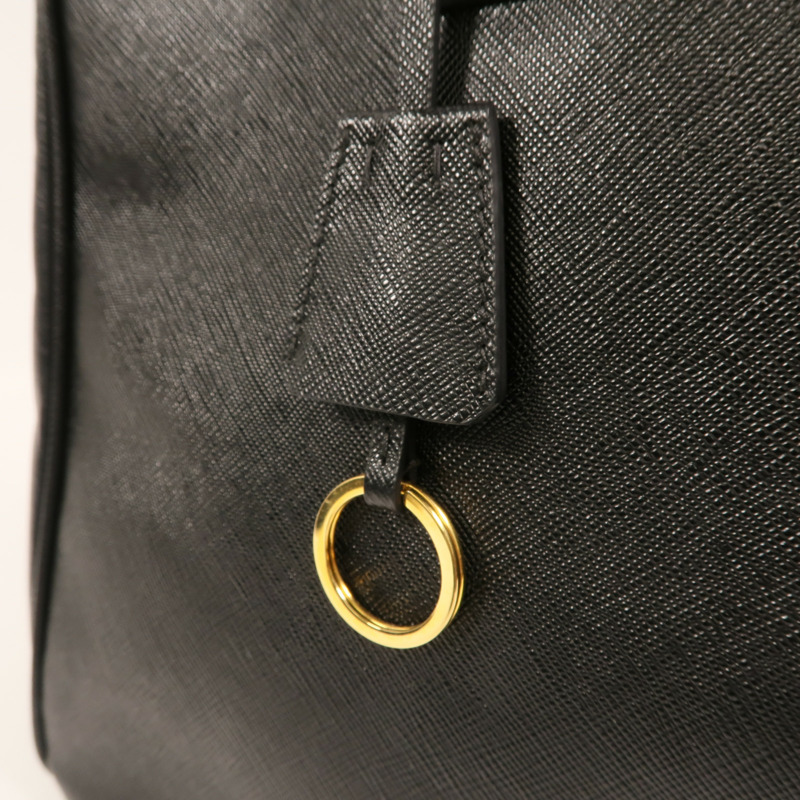PRADA 牛皮皮革Saffiano Lux Tote Bag金扣手挽袋-9