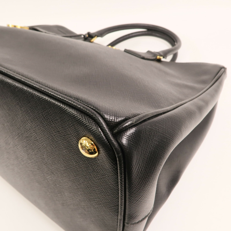 PRADA 牛皮皮革Saffiano Lux Tote Bag金扣手挽袋-10