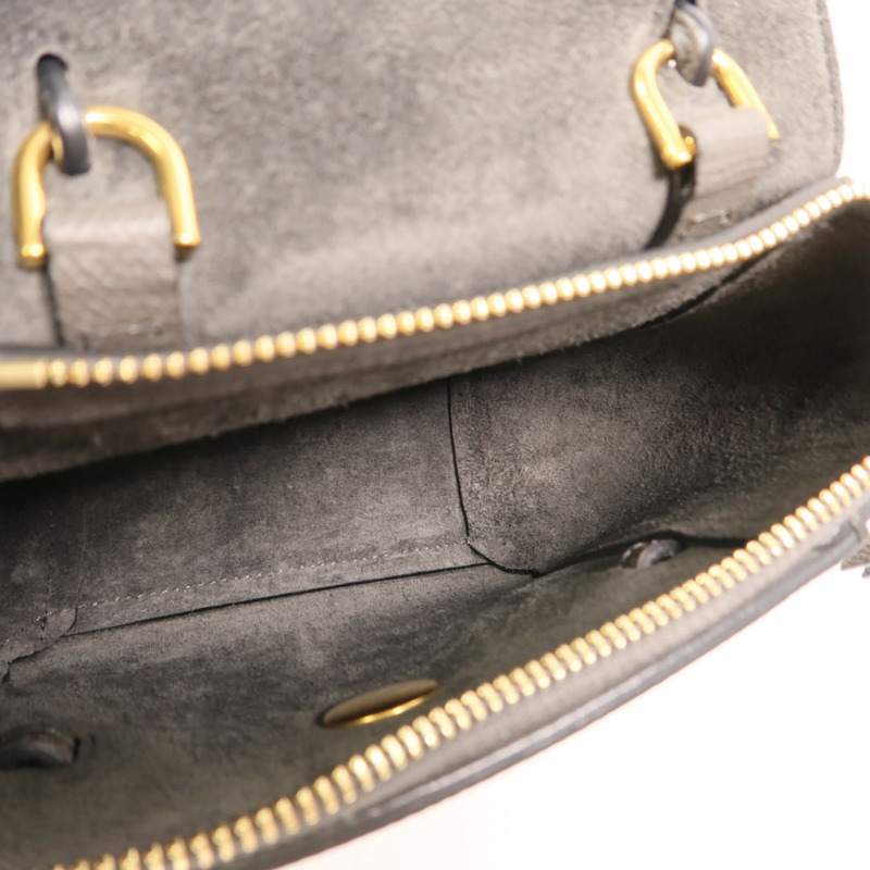 CELINE 牛皮皮革Pico Belt Bag金扣手挽肩背兩用袋-4