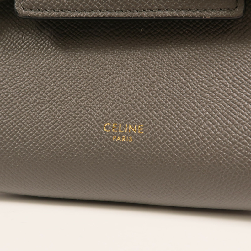 CELINE 牛皮皮革Pico Belt Bag金扣手挽肩背兩用袋-5