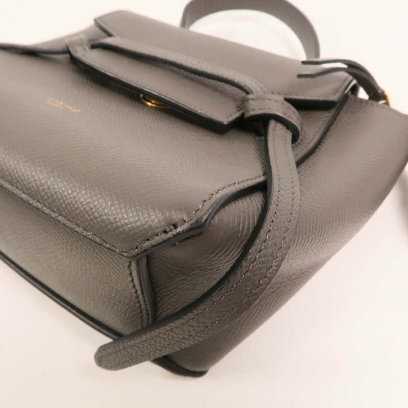 CELINE 牛皮皮革Pico Belt Bag金扣手挽肩背兩用袋-10