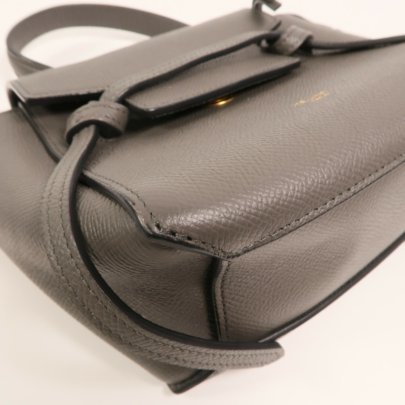 CELINE 牛皮皮革Pico Belt Bag金扣手挽肩背兩用袋-11