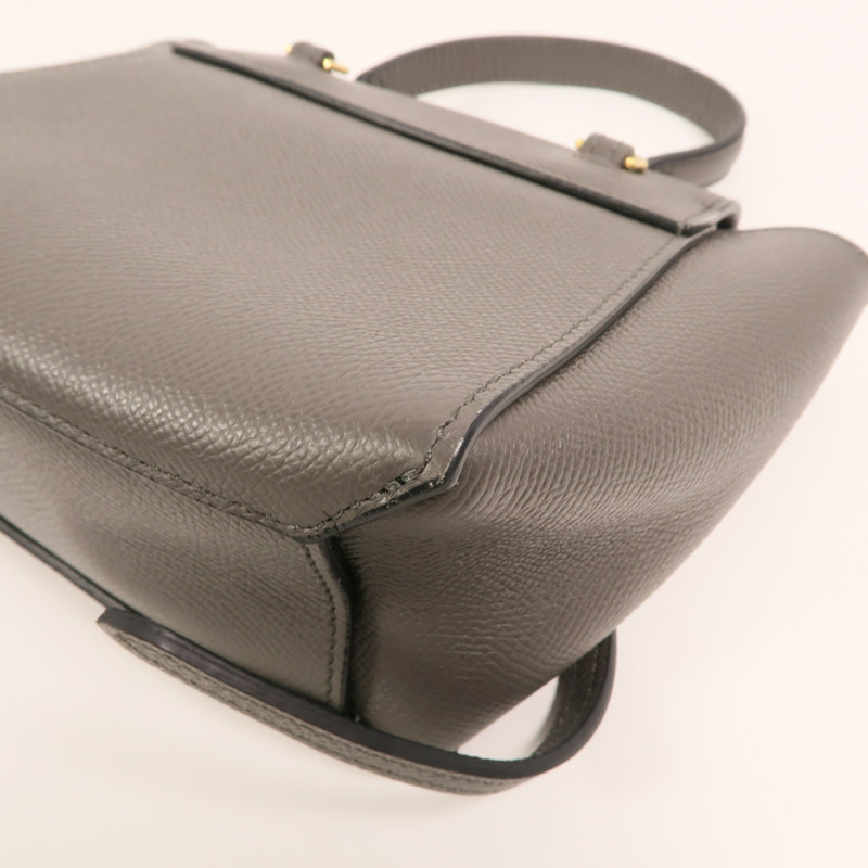 CELINE 牛皮皮革Pico Belt Bag金扣手挽肩背兩用袋-12