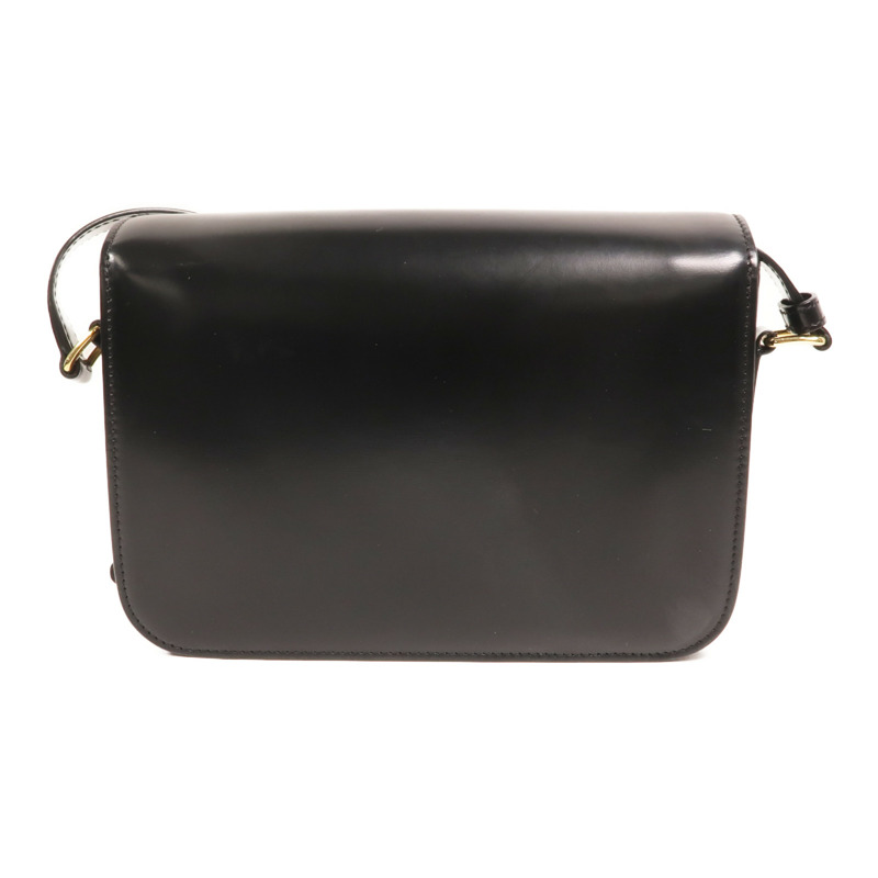 CELINE 牛皮皮革Triomphe金扣肩背袋-1