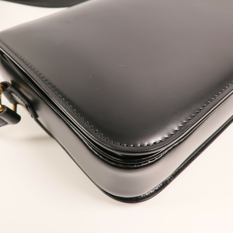 CELINE 牛皮皮革Triomphe金扣肩背袋-13