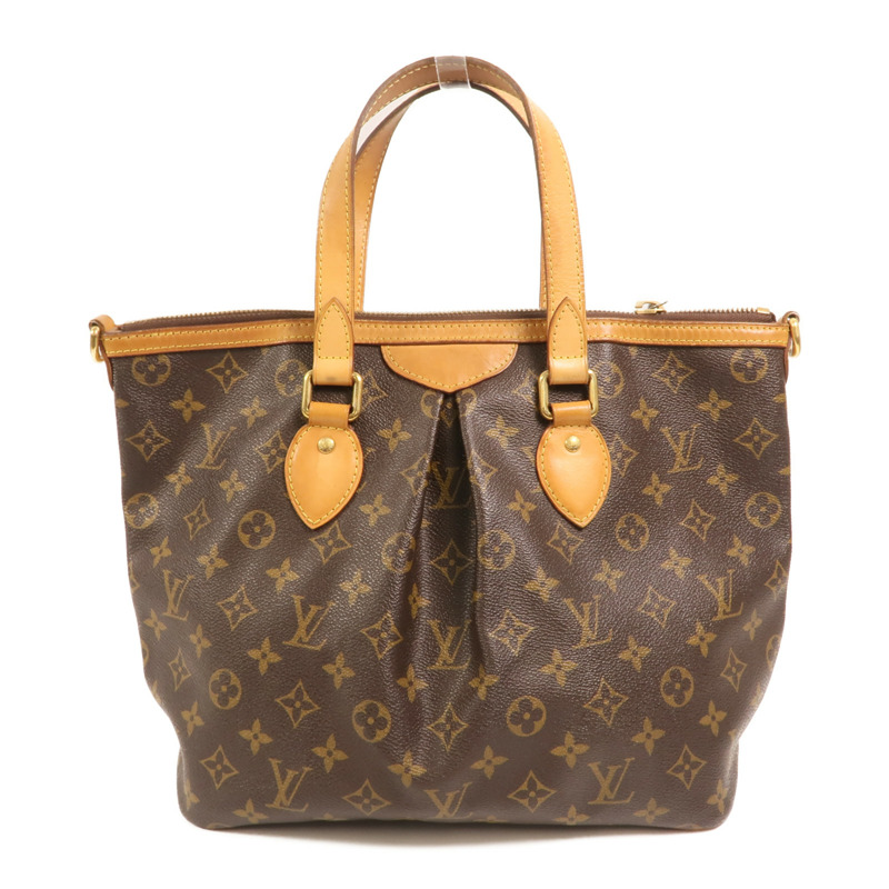 LOUIS VUITTON Monogram Palermo PM金扣手挽肩背兩用袋-1