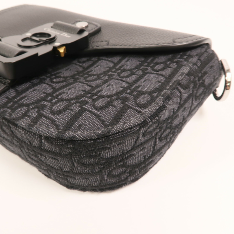 Dior 帆布Mini Saddle Messenger肩背袋-9