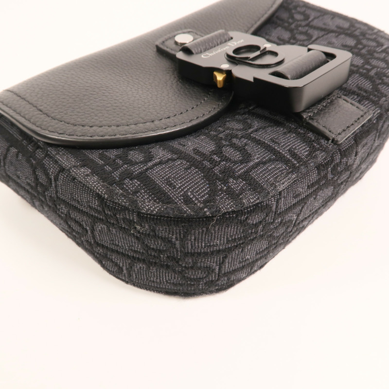 Dior 帆布Mini Saddle Messenger肩背袋-10