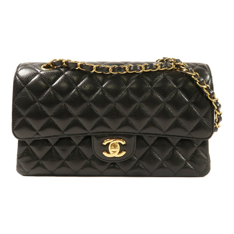 CHANEL 牛皮皮革Classic 25金扣鏈帶肩背袋