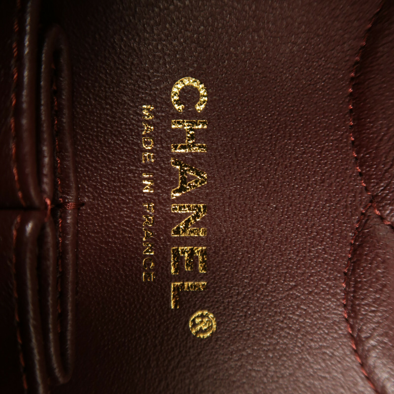 CHANEL 牛皮皮革Classic 25金扣鏈帶肩背袋-6