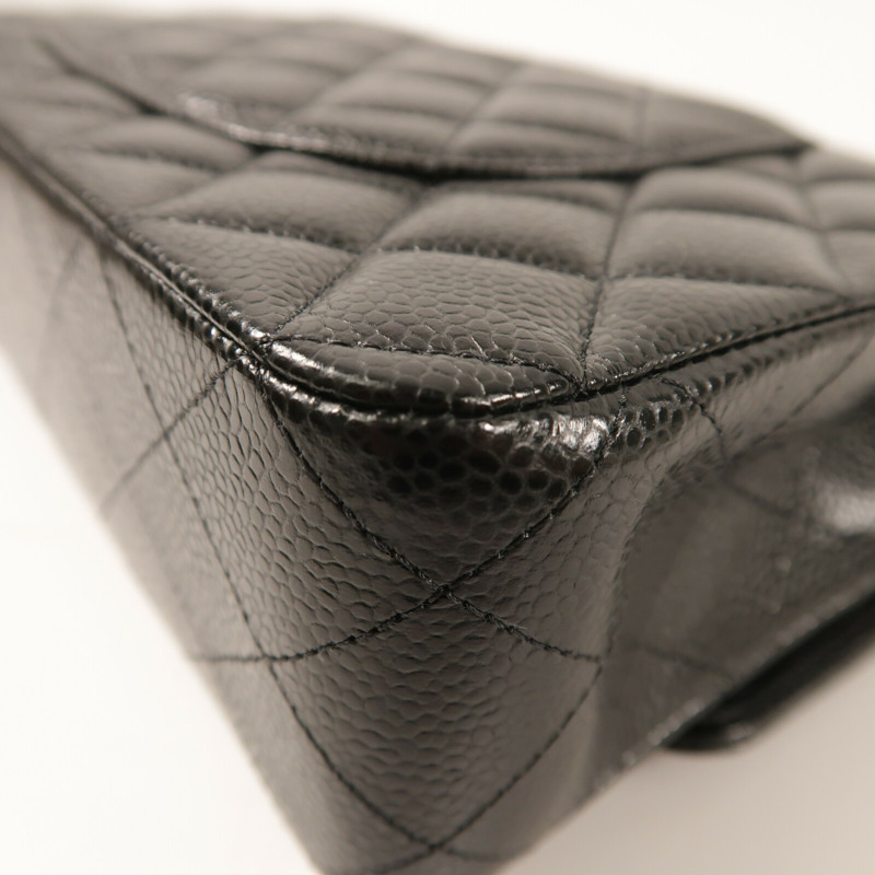 CHANEL 牛皮皮革Classic 25金扣鏈帶肩背袋-16