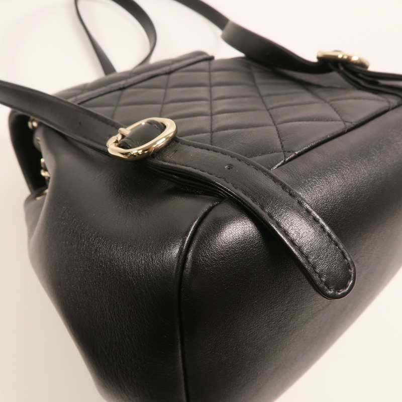 CHANEL 牛皮皮革Duma Backpack金扣背包-12