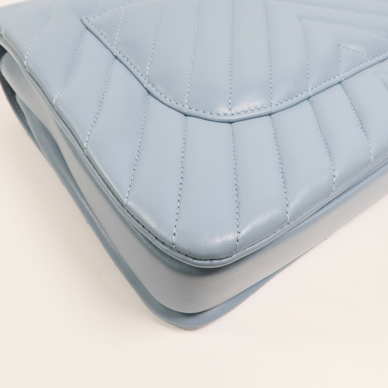 CHANEL 羊皮皮革Trendy CC金扣鏈帶手挽肩背兩用袋-14