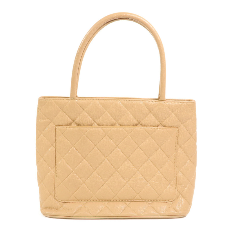 CHANEL 牛皮皮革Vintage Handbag金扣手挽袋-1