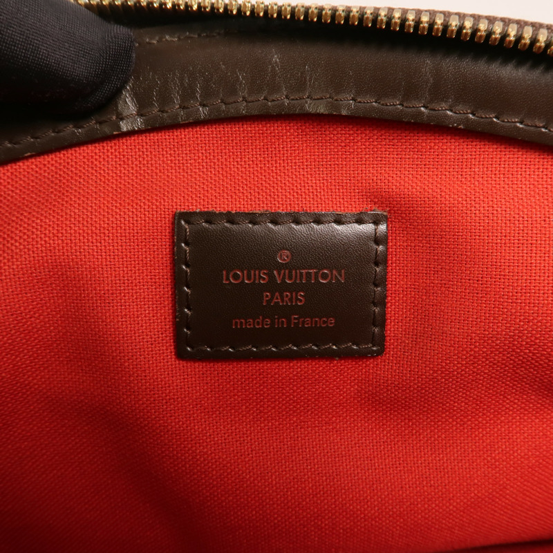 LOUIS VUITTON Damier Verona PM金扣肩背袋棕色-5