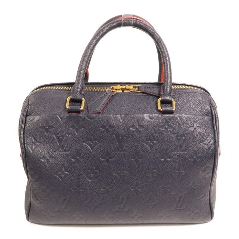 LOUIS VUITTON Monogram Empreinte Speedy Bandouliere 25金扣手挽肩背兩用袋-1