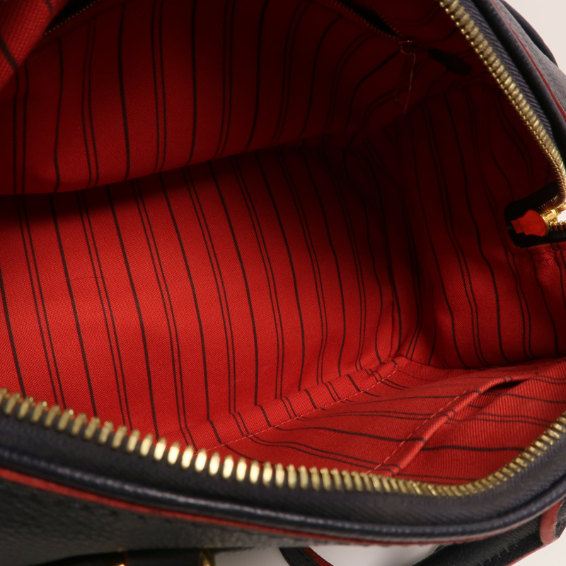 LOUIS VUITTON Monogram Empreinte Speedy Bandouliere 25金扣手挽肩背兩用袋-4