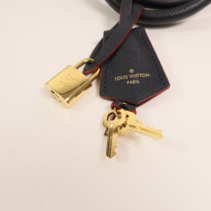LOUIS VUITTON Monogram Empreinte Speedy Bandouliere 25金扣手挽肩背兩用袋-9