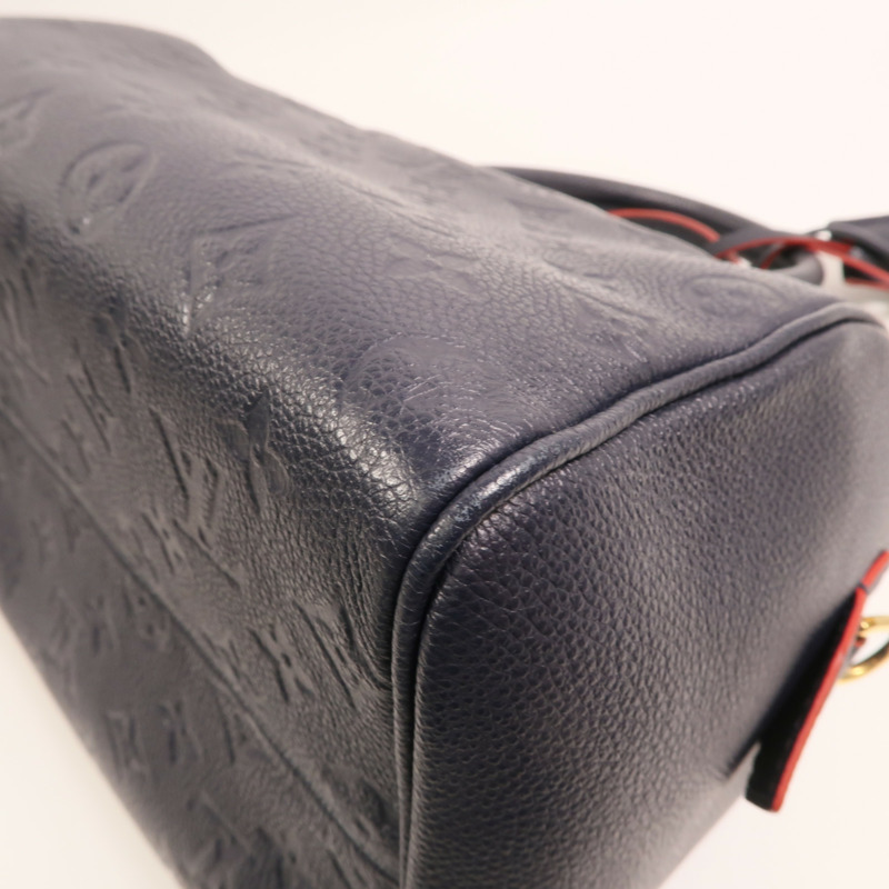 LOUIS VUITTON Monogram Empreinte Speedy Bandouliere 25金扣手挽肩背兩用袋-12