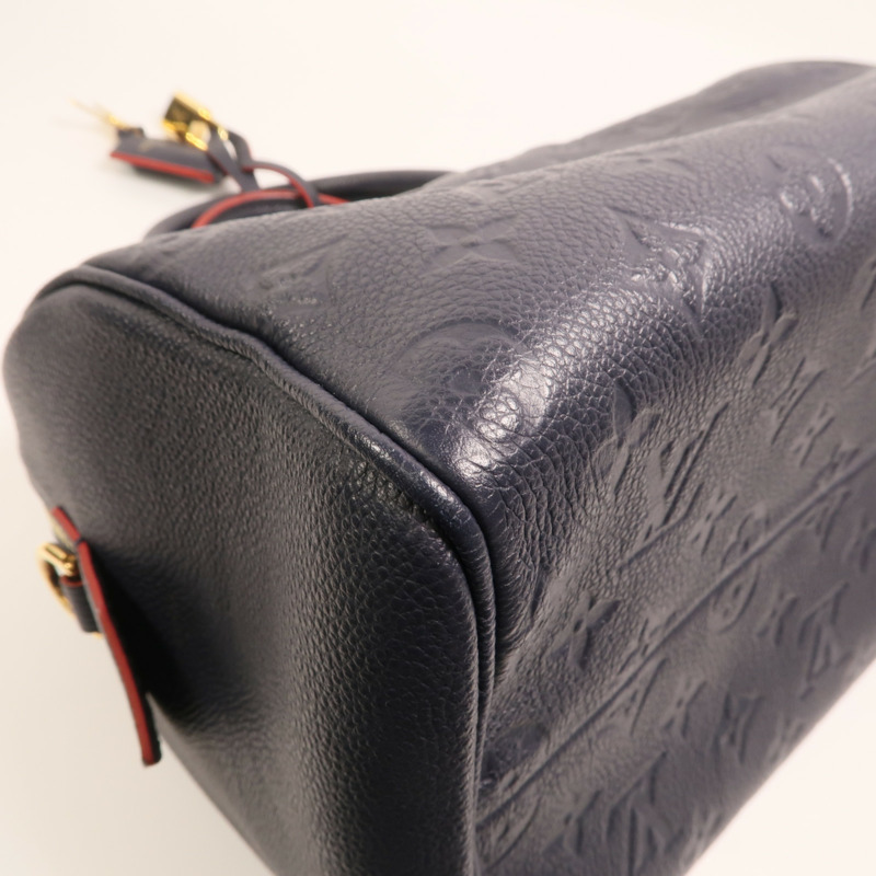 LOUIS VUITTON Monogram Empreinte Speedy Bandouliere 25金扣手挽肩背兩用袋-13