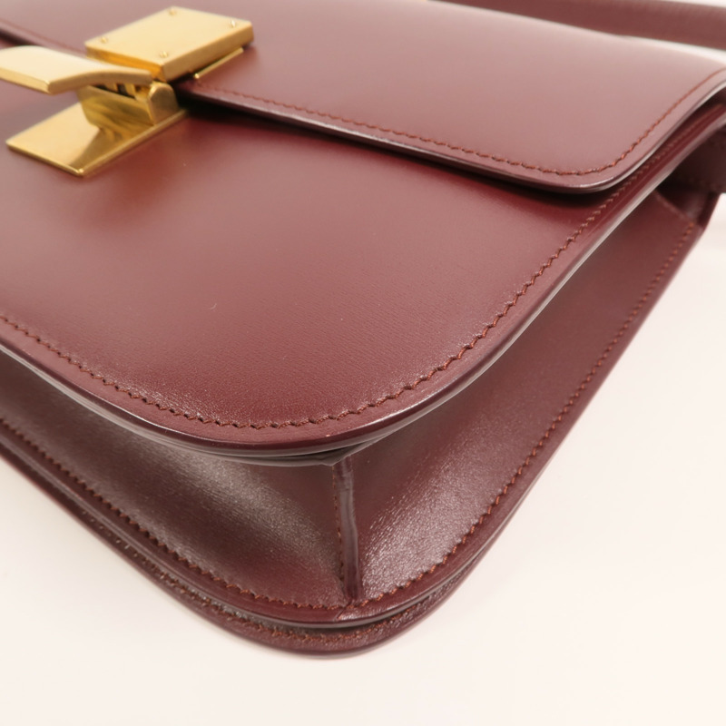 CELINE 牛皮皮革Classic Box金扣肩背袋-9