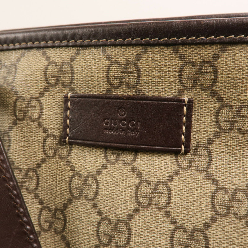 GUCCI 塗層帆布Shoulder Bag銀扣肩背袋-8