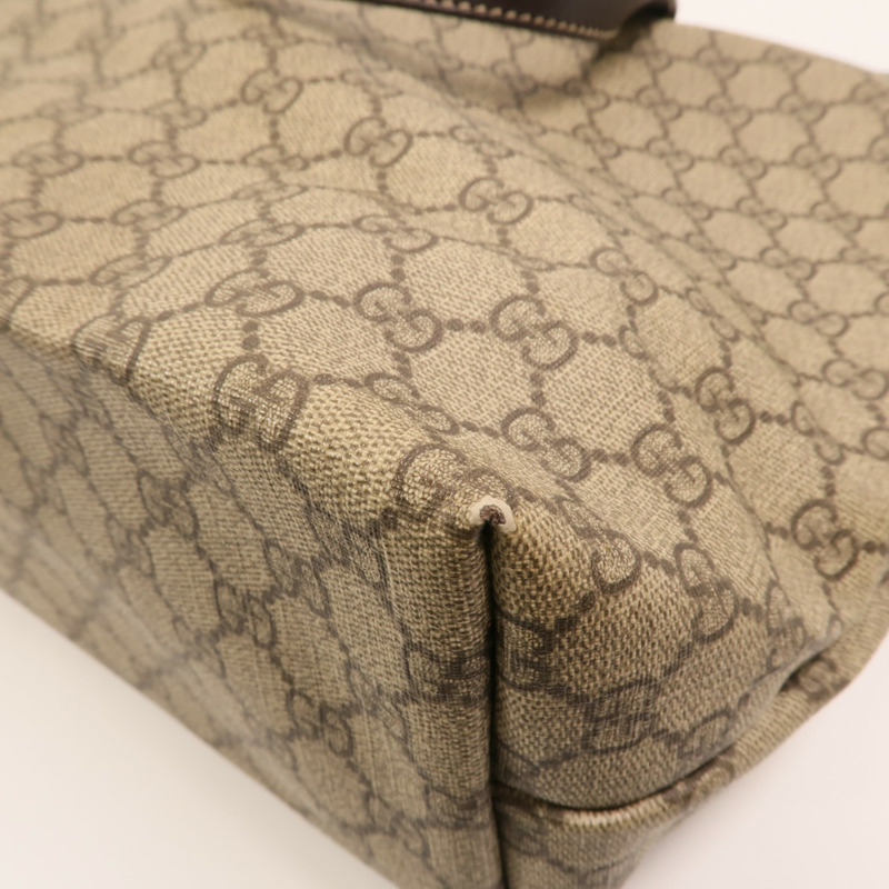 GUCCI 塗層帆布Shoulder Bag銀扣肩背袋-9