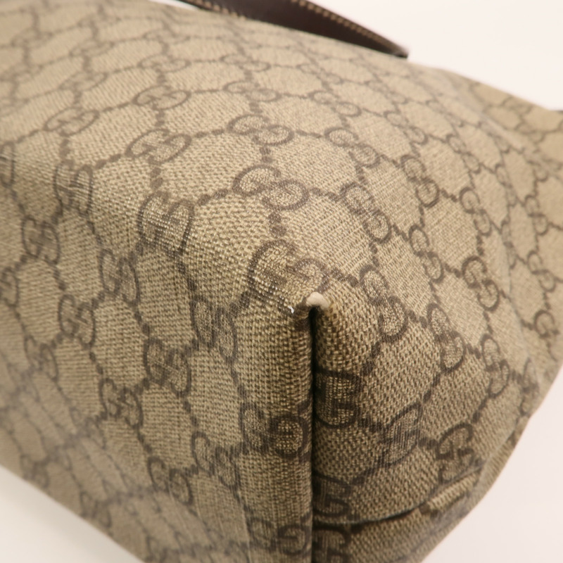 GUCCI 塗層帆布Shoulder Bag銀扣肩背袋-11