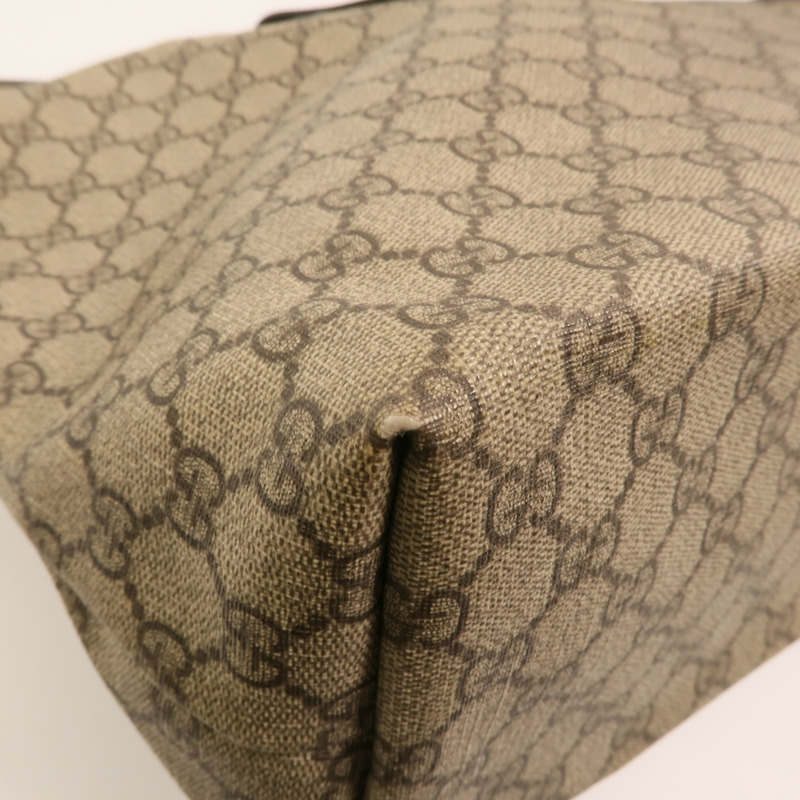 GUCCI 塗層帆布Shoulder Bag銀扣肩背袋-12