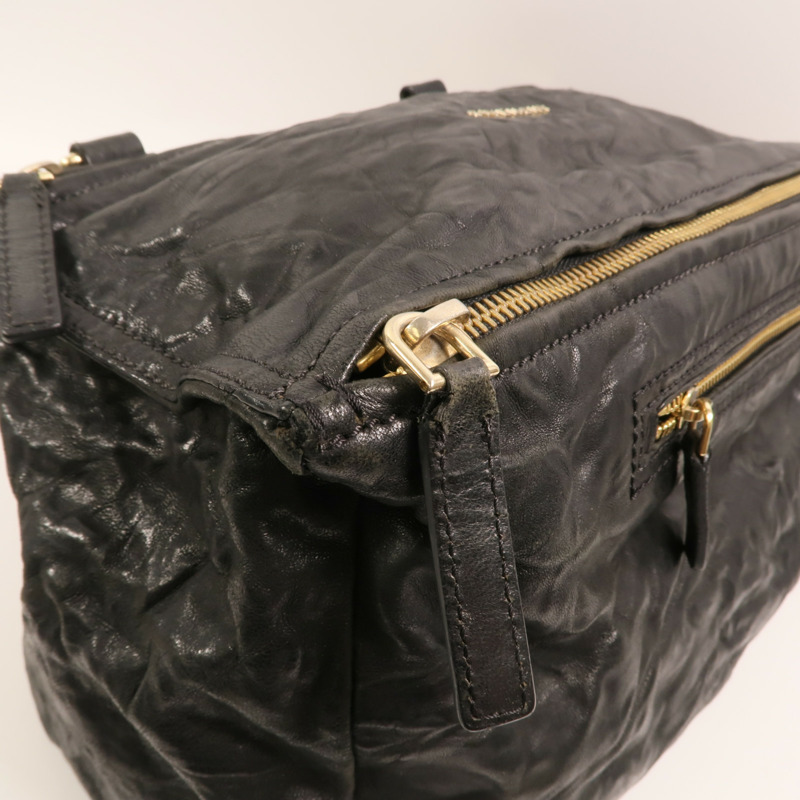 GIVENCHY 牛皮皮革Pandora金扣手挽肩背兩用袋-10