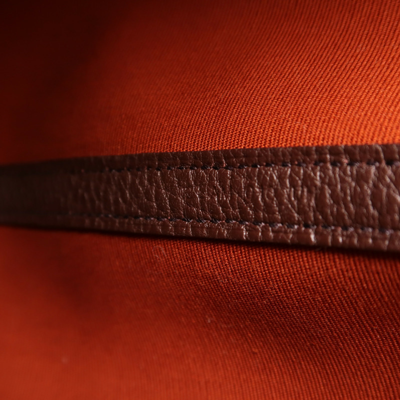 HERMES 帆布Garden Party TPM銀扣手挽袋Cuivre-6