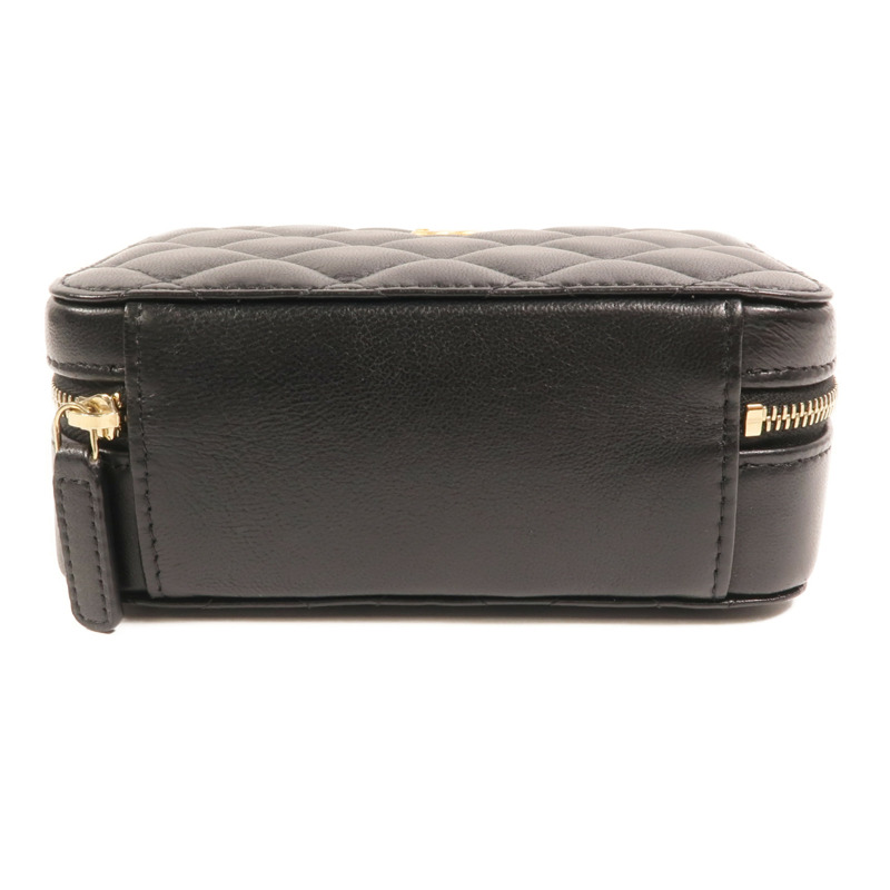 CHANEL 羊皮皮革Camera Bag With Pearl Crush金扣鏈帶肩背袋-3