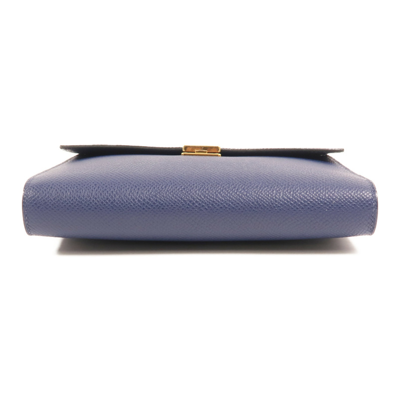 HERMES Epsom皮革Clic 16金扣肩背袋Bleu Saphir-3