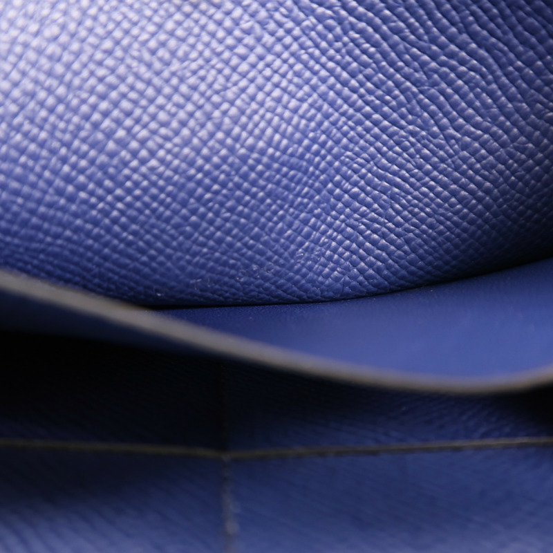 HERMES Epsom皮革Clic 16金扣肩背袋Bleu Saphir-6