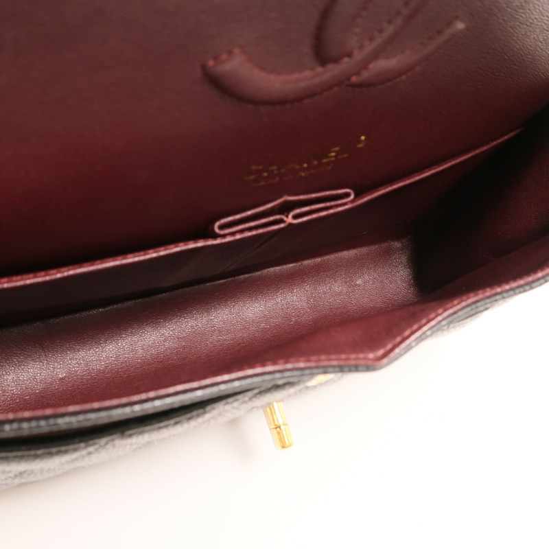 CHANEL 牛皮皮革Classic 25金扣鏈帶肩背袋-4