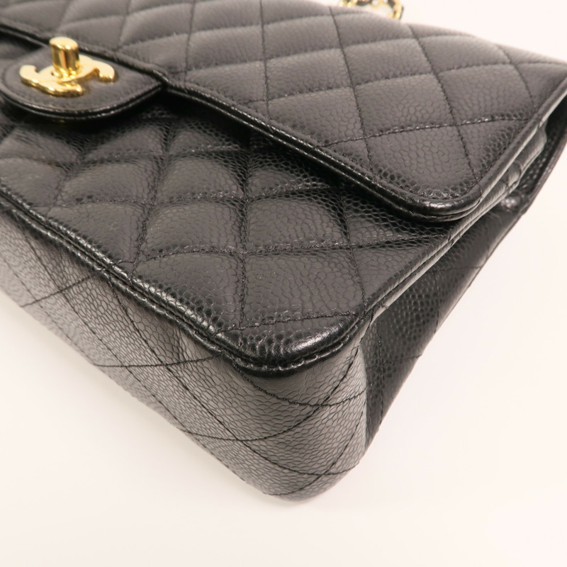 CHANEL 牛皮皮革Classic 25金扣鏈帶肩背袋-10
