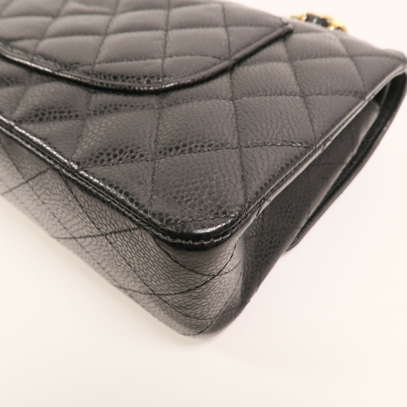 CHANEL 牛皮皮革Classic 25金扣鏈帶肩背袋-12