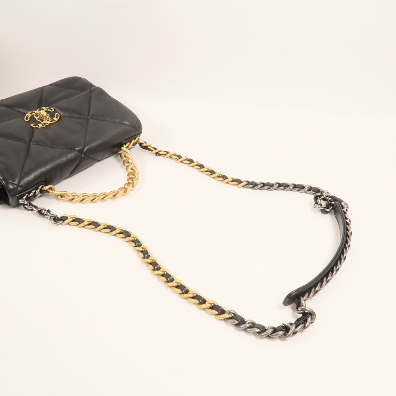 CHANEL 羊皮皮革C19 Small手挽肩背兩用袋-7