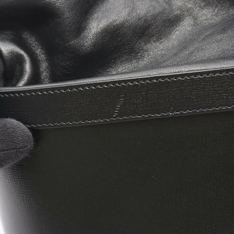 GUCCI 馬銜扣水桶斜背包 602118 黑色皮革 二手 女士-5