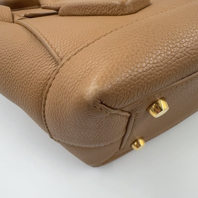 BV焦糖棕牛皮大編織Arco48下蓋肩背托特包(可放電腦!通勤包!)-17