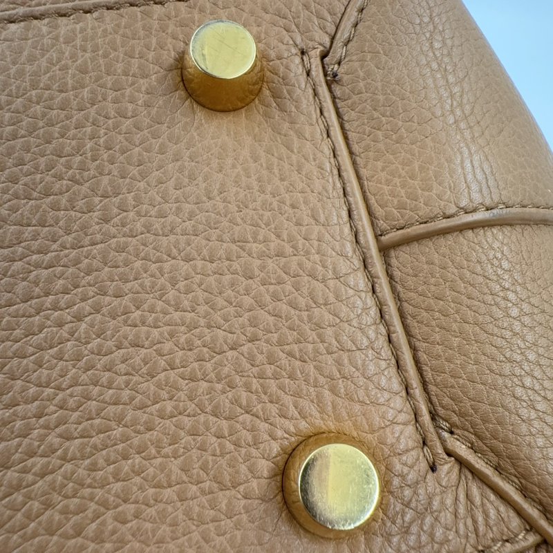 BV焦糖棕牛皮大編織Arco48下蓋肩背托特包(可放電腦!通勤包!)-23