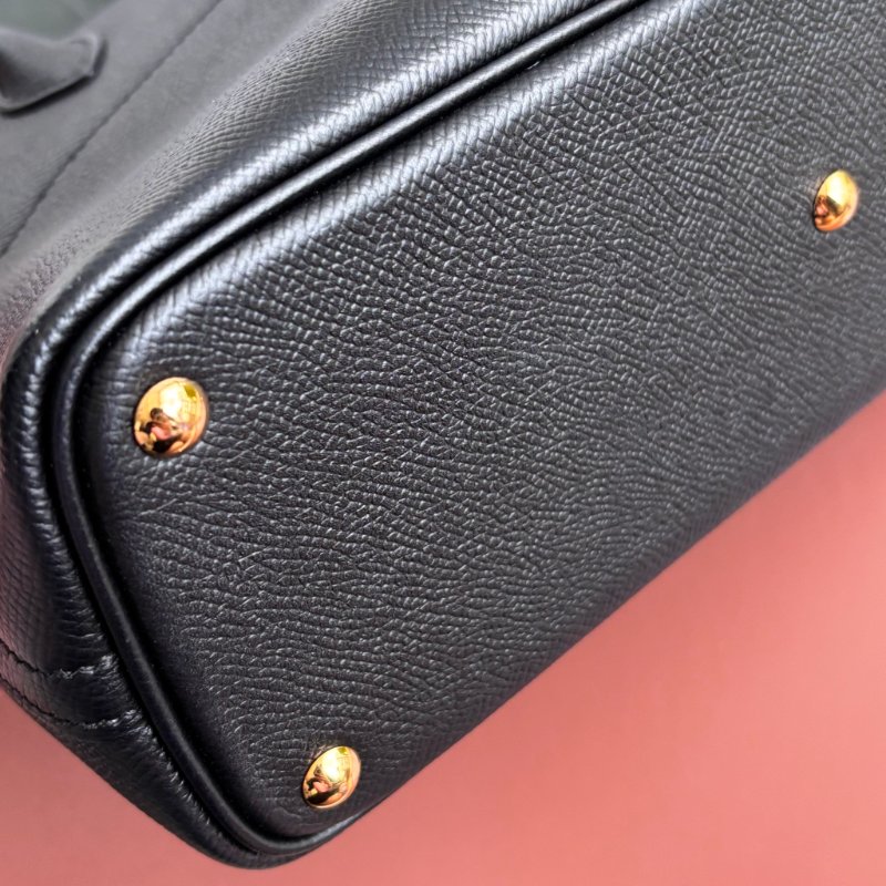 C刻 ::HERMES:: BOLIDE 25 黑金 手提包 斜背包 兩用包 柏莉包-7