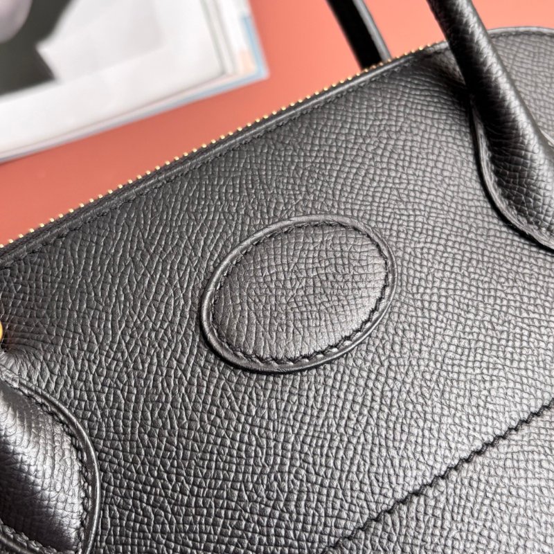 C刻 ::HERMES:: BOLIDE 25 黑金 手提包 斜背包 兩用包 柏莉包-10