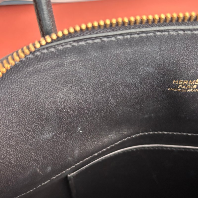 C刻 ::HERMES:: BOLIDE 25 黑金 手提包 斜背包 兩用包 柏莉包-22