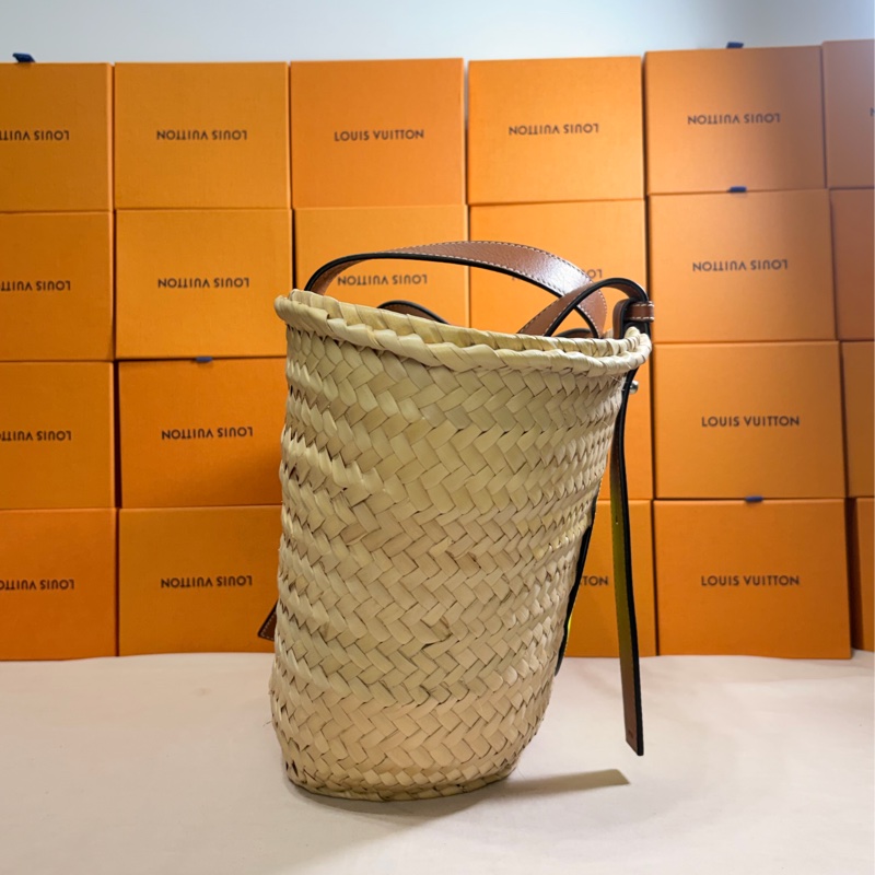 🔥超級好看 羅意威 Loewe x Smiley 限量 草編包 托特包-7