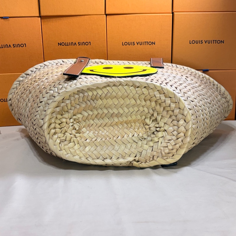 🔥超級好看 羅意威 Loewe x Smiley 限量 草編包 托特包-9