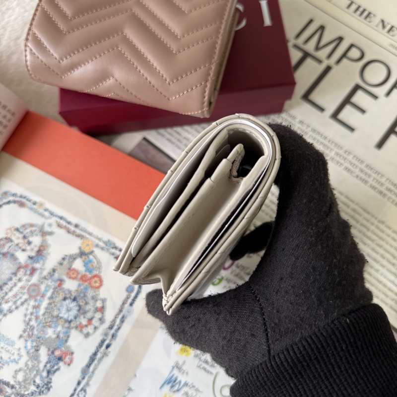 GG MARMONT 牛皮卡片小短夾(淺灰色)-4